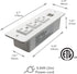 Conference Recessed Power Strip with USB, Mountable Power Outlet Built-in Desktop Workbench Drawer Cabinet, 10'ft Heavy