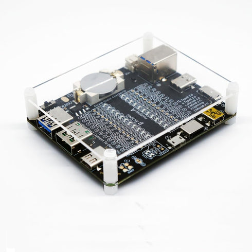 USB Cable Tester Board, USB Cable Checker Data Wire with Acrylic Case for Type-C, Micro, Type A, Type B