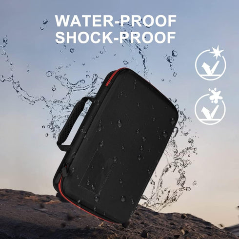 199+ 9V Battery Organizer Holder Storage Case with Tester,Waterproof Carrying Case Bag,Battery Vault Box for Garage