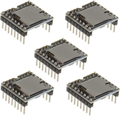 ANMBEST 5PCS YX5200 DFPlayer Mini MP3 Player Module MP3 Voice Decode Board Supporting