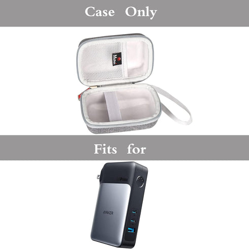Mchoi Hard Carrying Case for Anker 733 Power Bank, 10000mAh Shockproof Waterproof Grey Travel Case Only