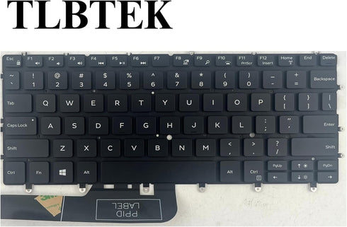 TLBTEK Backlight Keyboard Replacement for Dell XPS 13 9317 9305 9370 P82G 9380 Series Laptop
