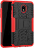 Yiakeng Galaxy J7 Refine Case - Shockproof Protective with Kickstand for Samsung J737V, J737T (Red)