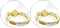 Clear Gold Phone Holder Ring Grips, Transparent Finger Ring Stand for iPhone Samsung Galaxy, 5-Crystal