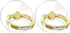 Clear Gold Phone Holder Ring Grips, Transparent Finger Ring Stand for iPhone Samsung Galaxy, 5-Crystal