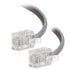 Cmple 25ft Telephone Cord, Male to Male 6P4C RJ11 Cable for Landline, Gray