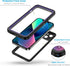 Lanhiem iPhone 13 Case, IP68 Waterproof Dustproof Shockproof with Built-in Screen Protector, 6.1 inch - Purple