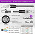 InstallerParts 8 FT Black Cat6 Ethernet Cable - 1 Pack, 10Gbps, Compatible with Laptops, PCs, Routers