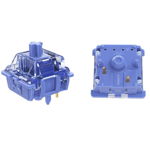 GATERON CJ Keyboard Switches, China Joy Light Dark Blue Purple Custom 5 Pin Through-Hole LED Linear Switches (35 PCS)
