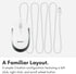 Macally Wired USB C Mouse for Mac & Windows - 3 Button & Scroll Wheel USB Type C Mouse, Comfortable Ambidextrous