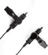 Acoustic Tube Earpiece with Mic for Motorola Walkie Talkies, Compatible with Motorola 2 Way Radios (Black)