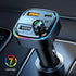 Ti Cow Mp3 New Multi-Functional Vehicle-Mounted Bluetooth Player Car FM Transmitter Hands-Free Calling PD Fast Charger