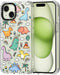 MOSNOVO iPhone 15 Case - Clear TPU Bumper, Shockproof, 6.6 ft Drop Impact, Anti Peel Off, Cute Dinosaur Design, 6.1"
