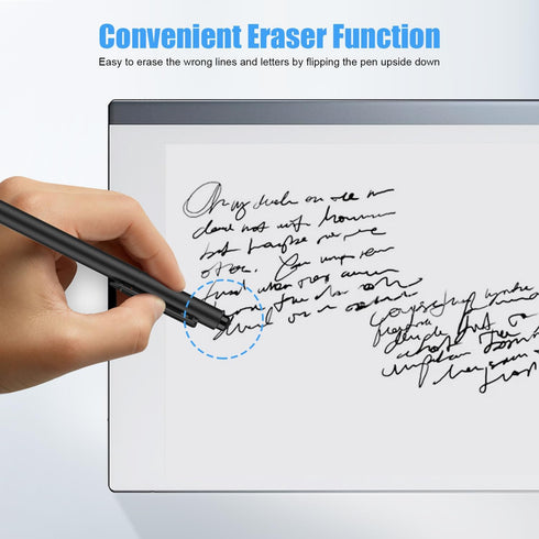 MoKo EMR Stylus Pen with Eraser, Compatible with Remarkable 2, 4096 Pressure Levels, Palm Rejection, 3 Extra Tips