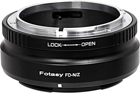 Fotasy Cannon FD Lens to Nikkor Z Mount Adapter, FD Z Adapter, Compatible