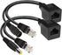 Passive PoE Injector and Splitter Kit with 5.5x2.1 mm DC Connector, RJ45 Power Over Ethernet