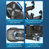 Rear View Mirror Phone Holder, 360° Rotatable + Retractable Universal Multifunctional Phone Mount for All Cars