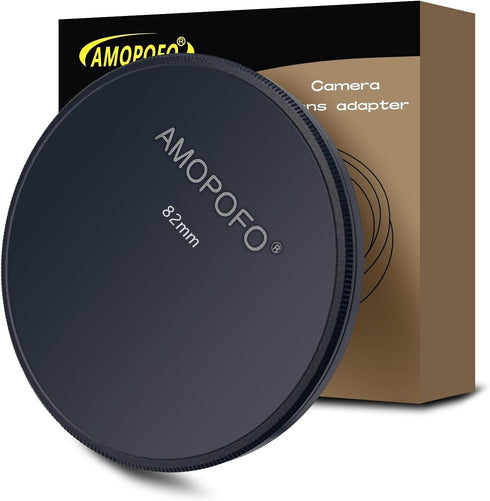 82mm Metal Lens Cap, Compatible with All 82mm Camera Thread Lens and Accessories, CNC Machined (Front + Rear)