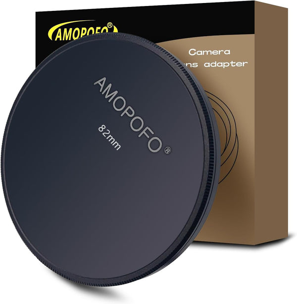 82mm Metal Lens Cap, Compatible with All 82mm Camera Thread Lens and Accessories, CNC Machined (Front + Rear)