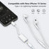 USB C to Lightning Audio Adapter, USB Type C Male to Lightning Female Earphone Converter Compatible with iPhone 15/15Pro, iPad Pro, Galaxy S23/S22/S21, MacBook USB C Laptop(Audio Only, Not Charging)