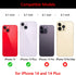 Original Back Rear Camera Lens Glass Replacement for iPhone 14 6.1 inch & iPhone 14 Plus 6.7 inch with Toolkit
