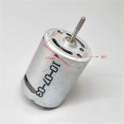 SOSODBBM 370 3.7V 6V 7.4V 29400rpm 1Pcs Mini Motor DC High-Speed Carbon Brushes Shaft Water Gun Car Model Boat Model