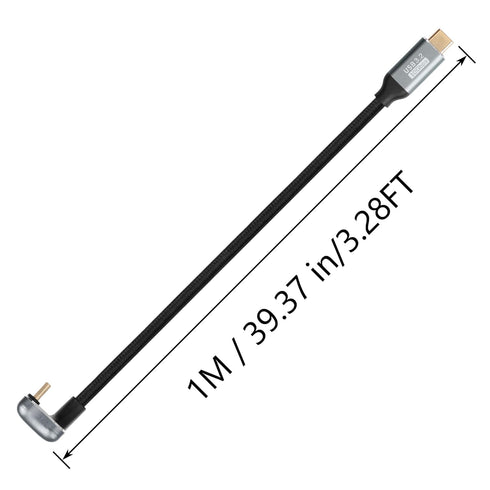 SinLoon USB C to C Cable 100W, U Shaped Back Angled USB-C 3.2 Type C Male to Female Data Extension (3.3ft)