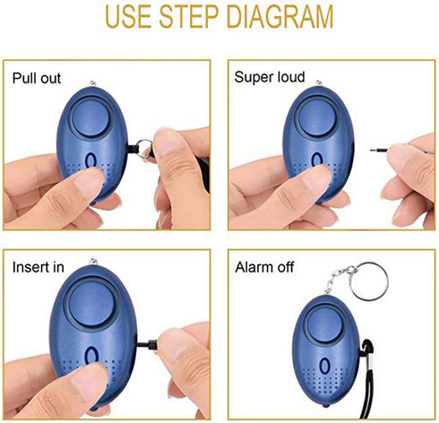 Tactical Scorpion Gear R1 Self Defense Personal Alarm, 130dB with Light for Security
