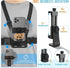 KINGKI Mobile Phone Chest Mount Harness Strap Holder for Cell Phone Clip Action Camera POV for Samsung iPhone Plus