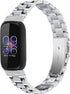 FitTurn Classic Durable Solid Link Metal Watch Band Replacement for Fitbit Inspire 3 - Stainless Steel Accessory
