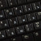 4Keyboard Russian Cyrillic Keyboard Decals with White Lettering ON Transparent Background for Desktop,