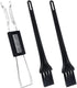 Keycap Puller Switch Puller Stainless Steel Tool with 2 Pcs Keyboard Cleaning Brush for Mechanical Keyboard