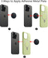 BGJRBY Plate8Pack 8 Mount Metal for Magnetic Car Mount Phone Holder with Full Adhesive for Phone Magnet, X Round