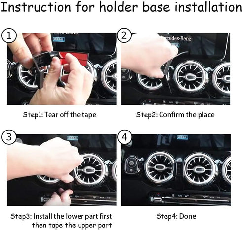 Car Phone Holder for Mercedes Benz GLA 2021-2025, Auto Accessories Navigation Bracket Mobile Cell Phone Mount