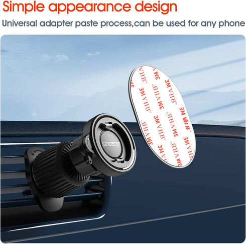 sincetop Car Vent Phone Mount with Vent Lock Hook, Quick Mount & Release Holder for iPhone and Android