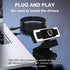 WEISHIXIN 1080P Webcam with Microphone, auto Zoom, Software Control & Privacy Cover, USB HD Computer Web Camera, Plug