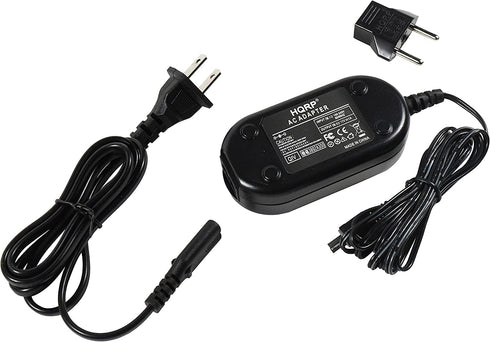 HQRP AC Adapter Charger for JVC Everio GZ-MG130 GZ-MG130U GZ-MG155 GZ-MG155U GZ-MG255 GZ-MG255U GZ-MG330 + Euro Plug