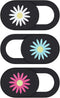 Styquenzer Cute Thin 0.7mm Flower Laptop Camera Cover Slide, 3 PCS Computer Camera