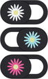 Styquenzer Cute Thin 0.7mm Flower Laptop Camera Cover Slide, 3 PCS Computer Camera