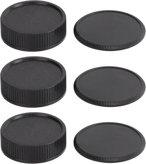 YYOYY 3 Pairs Rear Lens Cover and Camera Body Front - M39 Front Rear Lens, Dust Proof and Scratch Proof