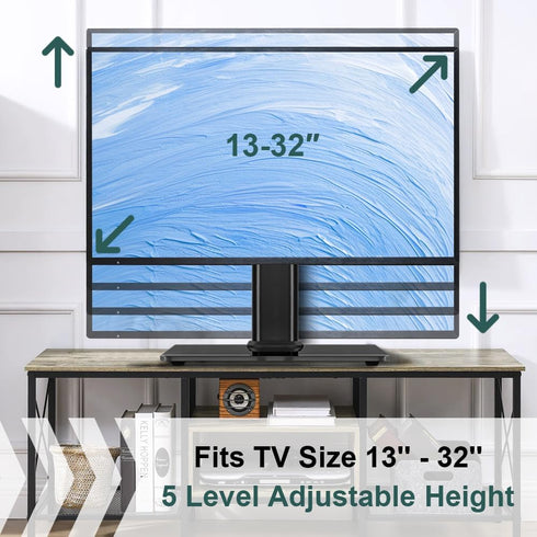 BFTOU 13"32" 5 80x80mm/95x95mm 77lbs Monitor Stand for Screens Swivel Computer Monitor Holder Freestanding Height