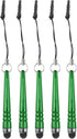 MECCANIXITY 5pcs Metallic Stylus Pen, Aluminum Alloy Mini Metal Capacitive Pens for All Touchscreen Devices, Green