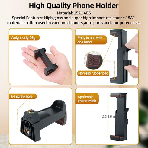 Hemmotop 22in Magic Arm with Clamp, Adjustable Phone Mount Holder for Camera, Mic Arm for Tripod and Desk