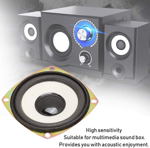 Full Range Speaker, 3 Inch 4ohm 5W Mini Full Frequency Audio Loudspeaker for Multimedia Sound Box DIY