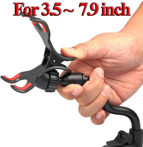 8" Flexible Gooseneck Suction Cup Cellphone Holder with Extra 3M Adhesive Mounting Disk for Multi-Purpose Use