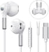 USB C Headphones, Wired Earbuds with Microphone for Samsung Galaxy S23 Ultra S22 S21 FE S20 A54 A53, USB Type C