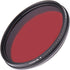 FocusFoto FOTGA 49mm Adjustable Infrared IR Pass X-Ray Lens Filter, Variable from 530nm to 750nm Optical Glass