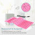 Super Space Foldable Silicone Keyboard, Pink, USB Waterproof Travel Gaming Wired Keyboard, 4.14ft Cable, Full Size for
