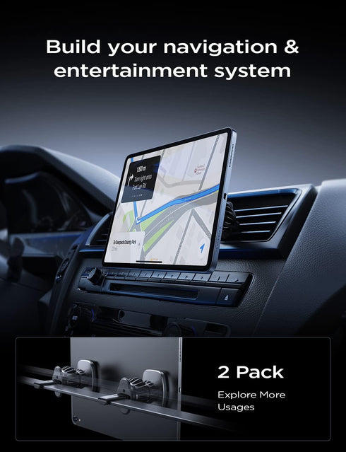 LISEN 2 Pack Magnet for Phone Car Mount, Magnetic Holder for Car Vent, Fits All iPhone 15/14/13 Pro Max Plus Samsung