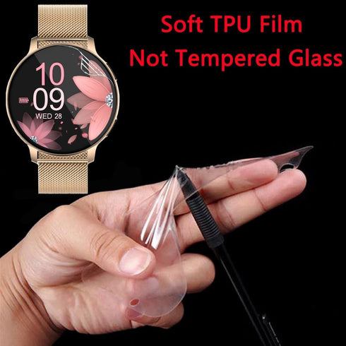 6 Pack S53 1.39" Watch Screen Protector Film for Forfitead Smartwatch, Crystal Clear HD Anti-Scratch Foils